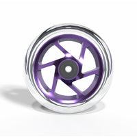 Striker Lux Spoked Clear PU 110MM Stunt Scooter Rolle - Clear/Purple-ScootWorld.de