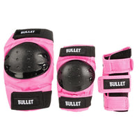 Bullet Junior Triple Padset Protektoren Set - Pink-ScootWorld.de