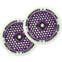 Root Honeycore Weiß 110mm Stunt Scooter Rollen 2-pack - Purple-ScootWorld.de