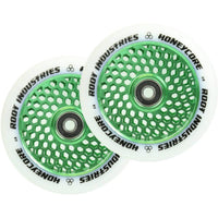Root Honeycore Weiß 110mm Stunt Scooter Rollen 2-pack - Green-ScootWorld.de