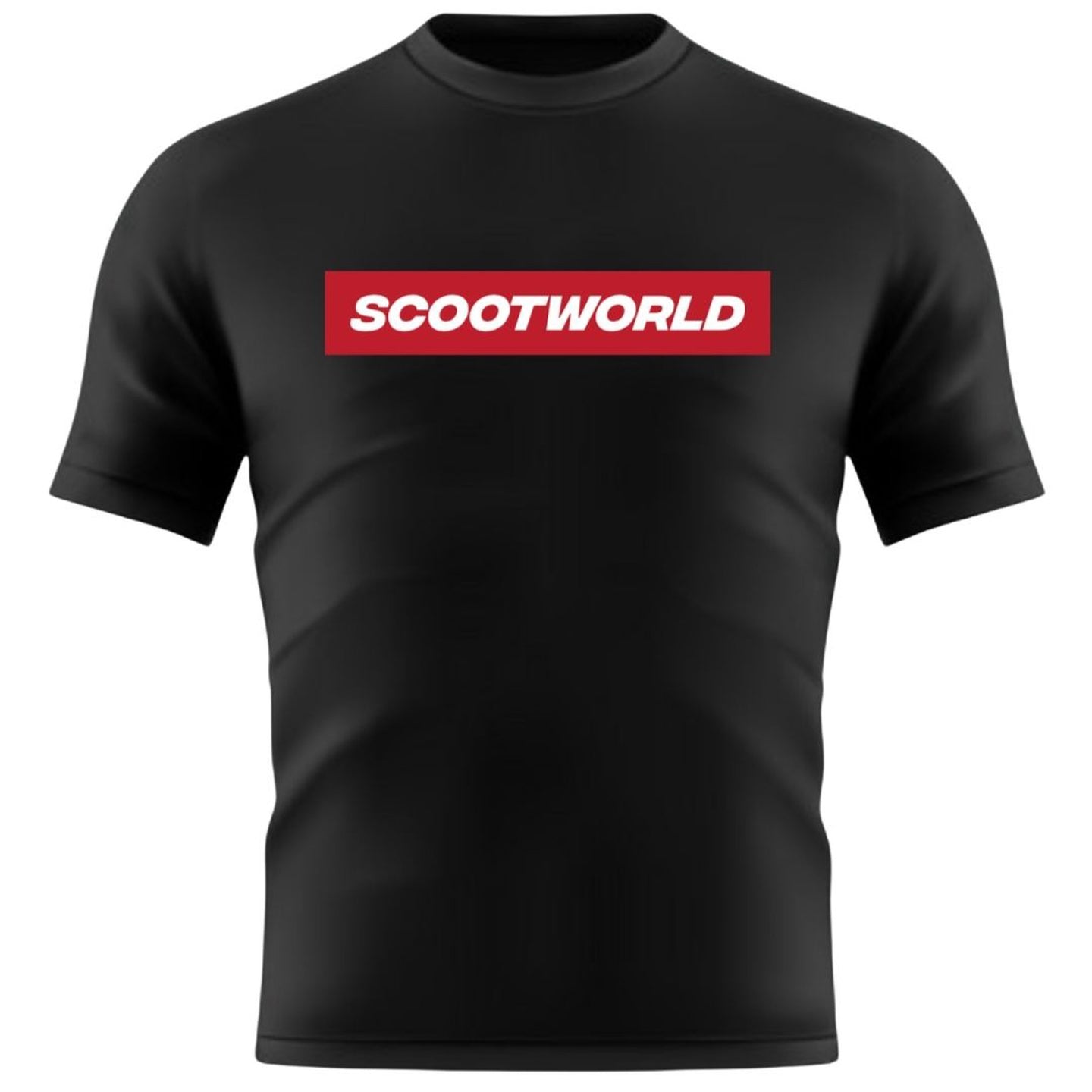 ScootWorld Box Logo Tshirt - Schwarz/Rot-ScootWorld.de