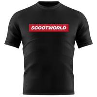 ScootWorld Box Logo Tshirt - Schwarz/Rot-ScootWorld.de