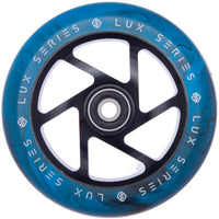 Striker Lux Spoked 110mm Stunt Scooter Rolle - Black/Sky Blue-ScootWorld.de