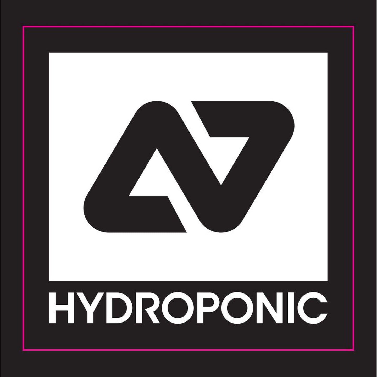 Hydroponic Logo Sticker - Weiß-ScootWorld.de