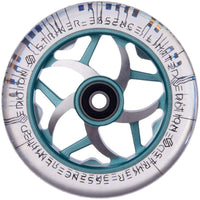 Striker Essence V3 Clear PU 110mm Stunt Scooter Rolle - Teal-ScootWorld.de