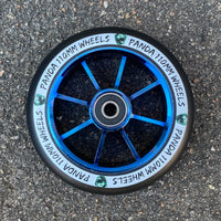 Panda Spoked V2 110mm Stunt Scooter Rolle - Blue Chrome-ScootWorld.de