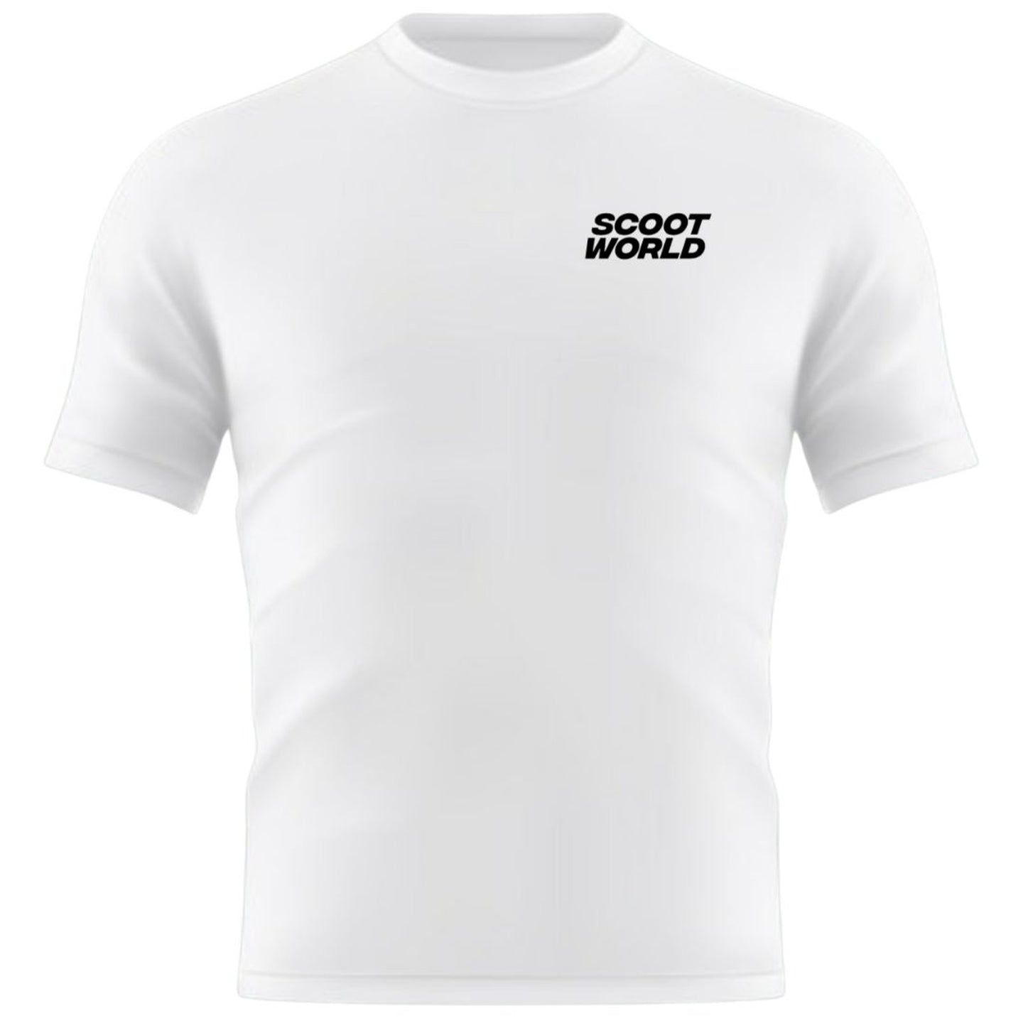 ScootWorld Small Chest Logo Tshirt - Weiß-ScootWorld.de