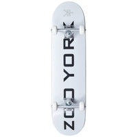 Zoo York Logo Block Skateboard - White-ScootWorld.de