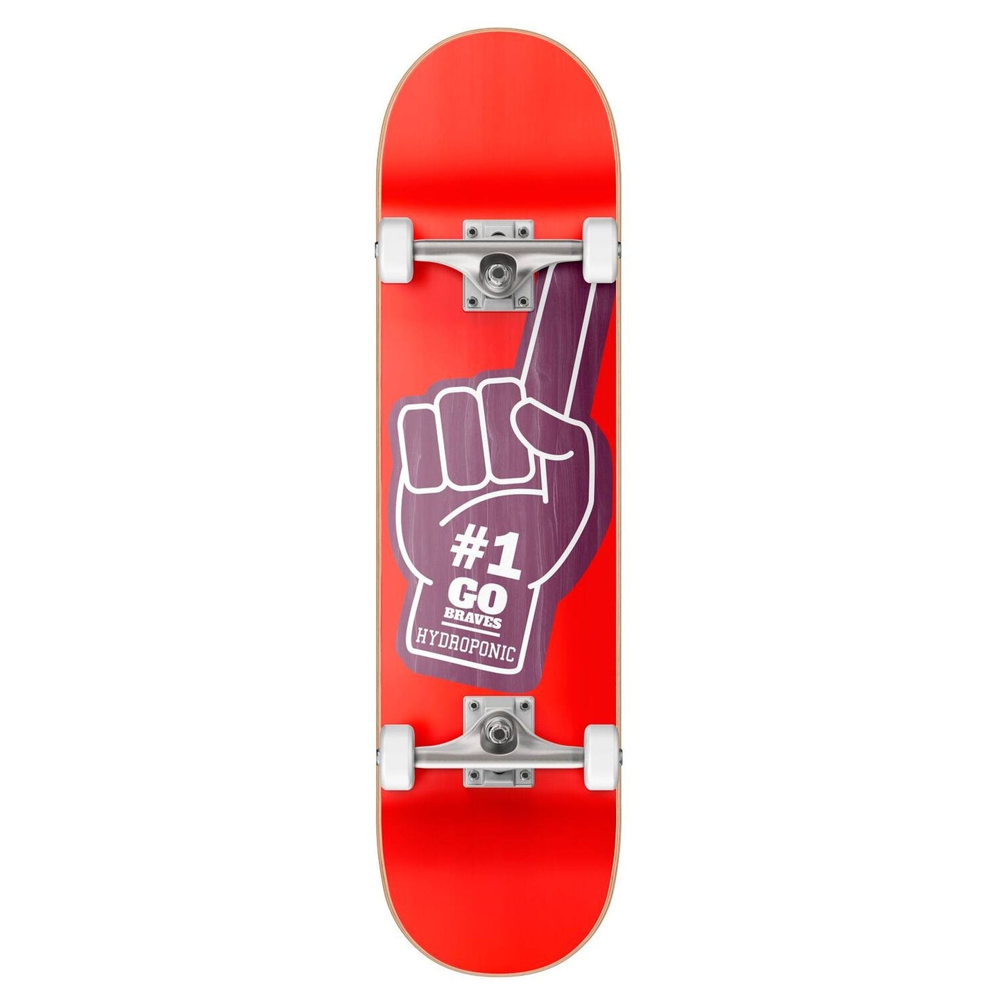 Hydroponische Hand Komplettes Skateboard - Rot-ScootWorld.de