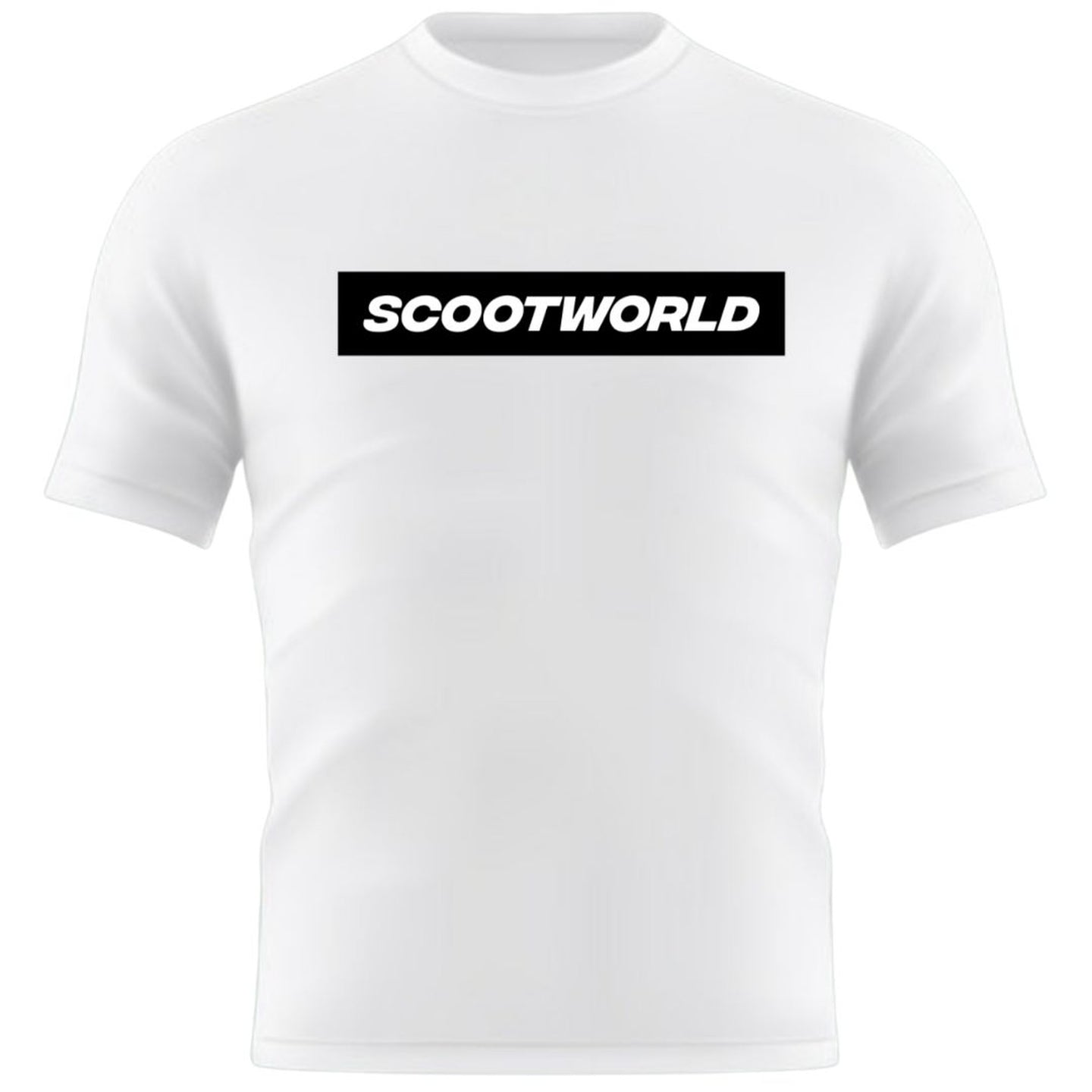 ScootWorld Box Logo Tshirt - Weiß/Schwarz-ScootWorld.de