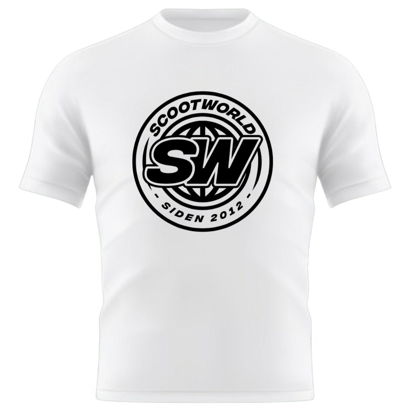 ScootWorld Batch Logo Tshirt - Weiß-ScootWorld.de