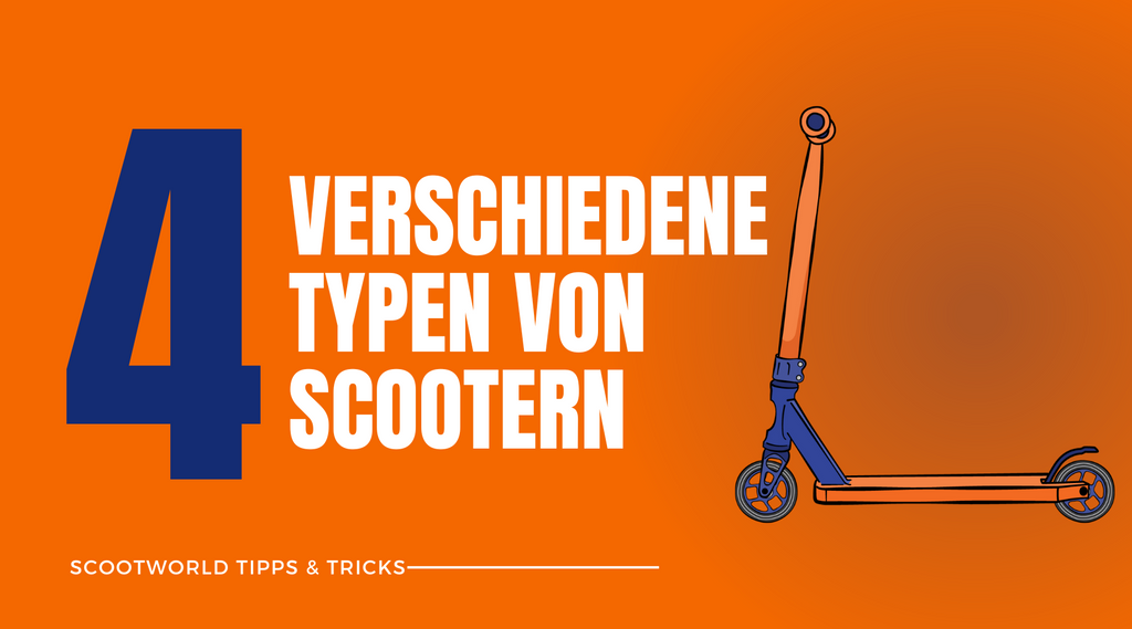 4 verschiedene Typen von Scootern