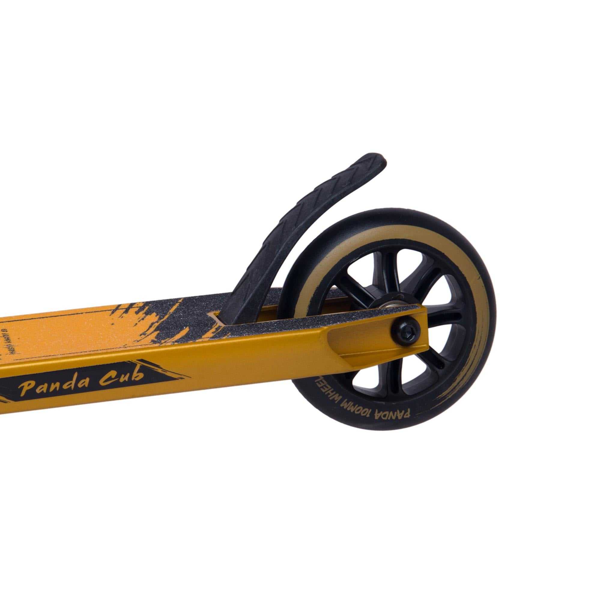 Panda Cub Stunt Scooter - Gold Painted-ScootWorld.de