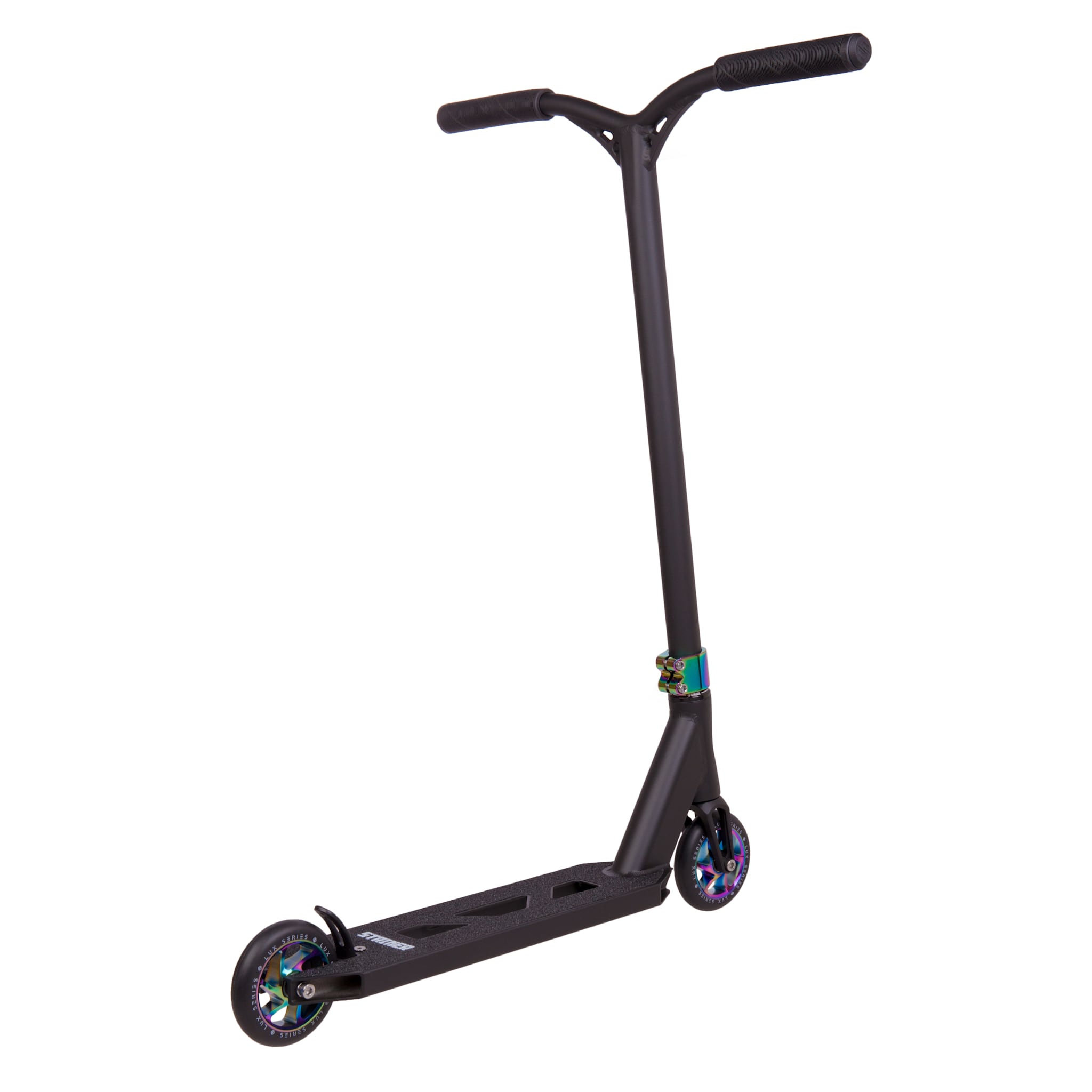 Striker Lux Stunt Scooter - Schwarz/Regenbogen-ScootWorld.de