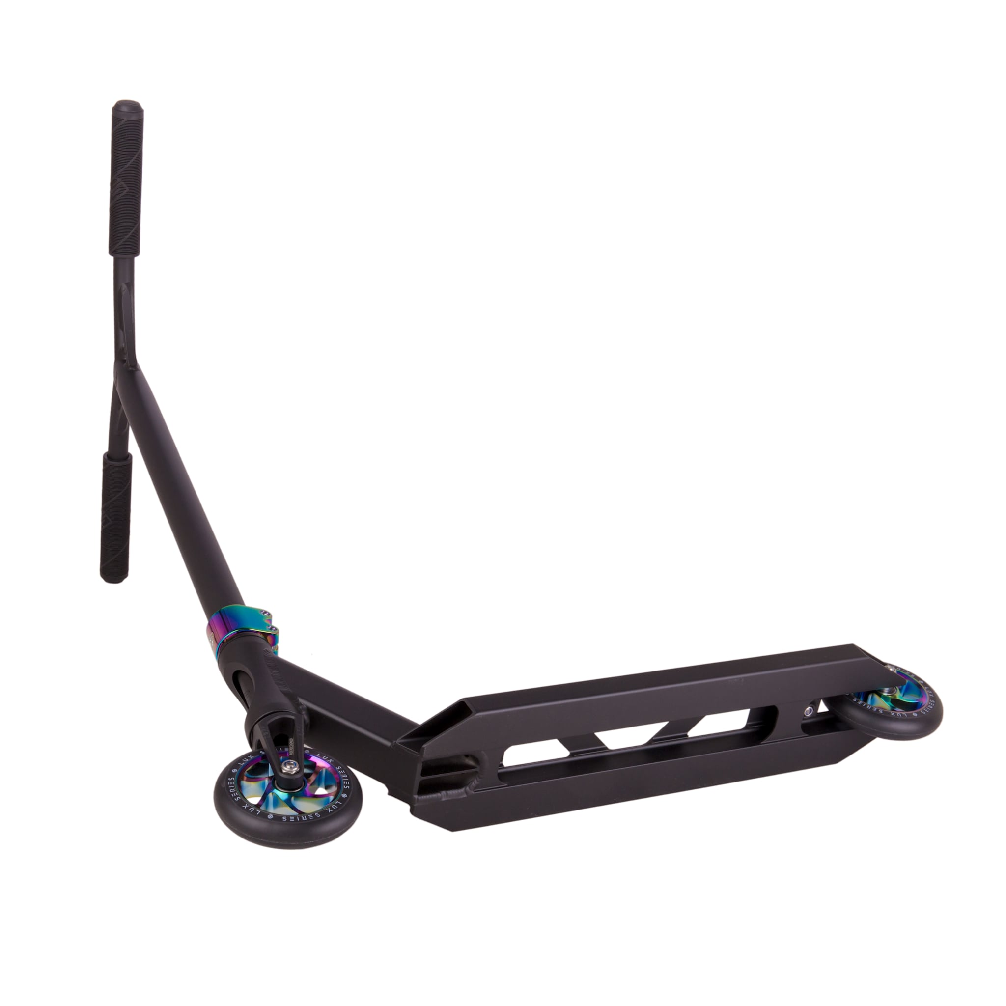 Striker Lux Stunt Scooter - Schwarz/Regenbogen-ScootWorld.de