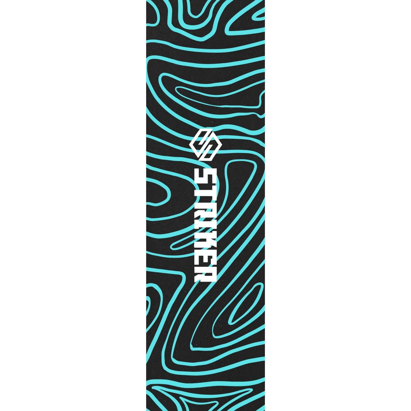 Striker 6.5" Stunt Scooter Griptape - Topo Swirl Teal-ScootWorld.de