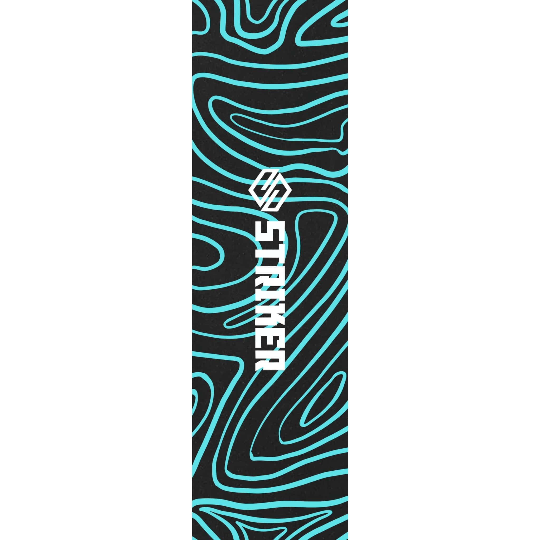 Striker 6.5" Stunt Scooter Griptape - Topo Swirl Teal-ScootWorld.de