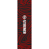 Striker 6.5" Stunt Scooter Griptape - Topo Swirl Red-ScootWorld.de