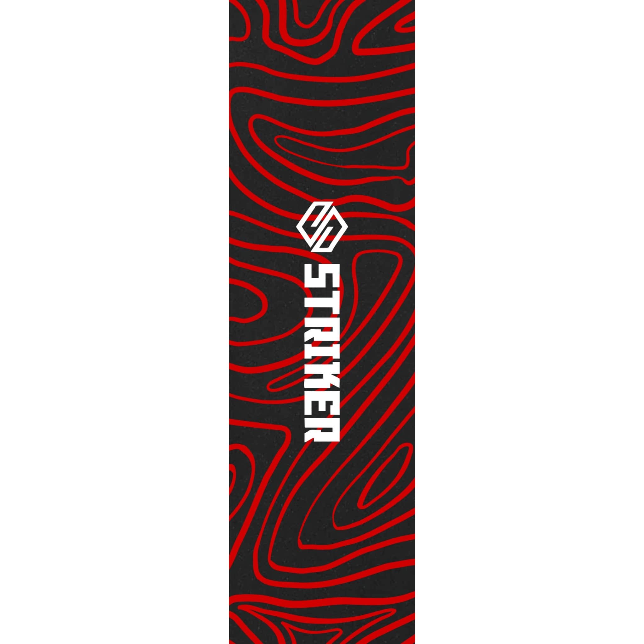 Striker 6.5" Stunt Scooter Griptape - Topo Swirl Red-ScootWorld.de
