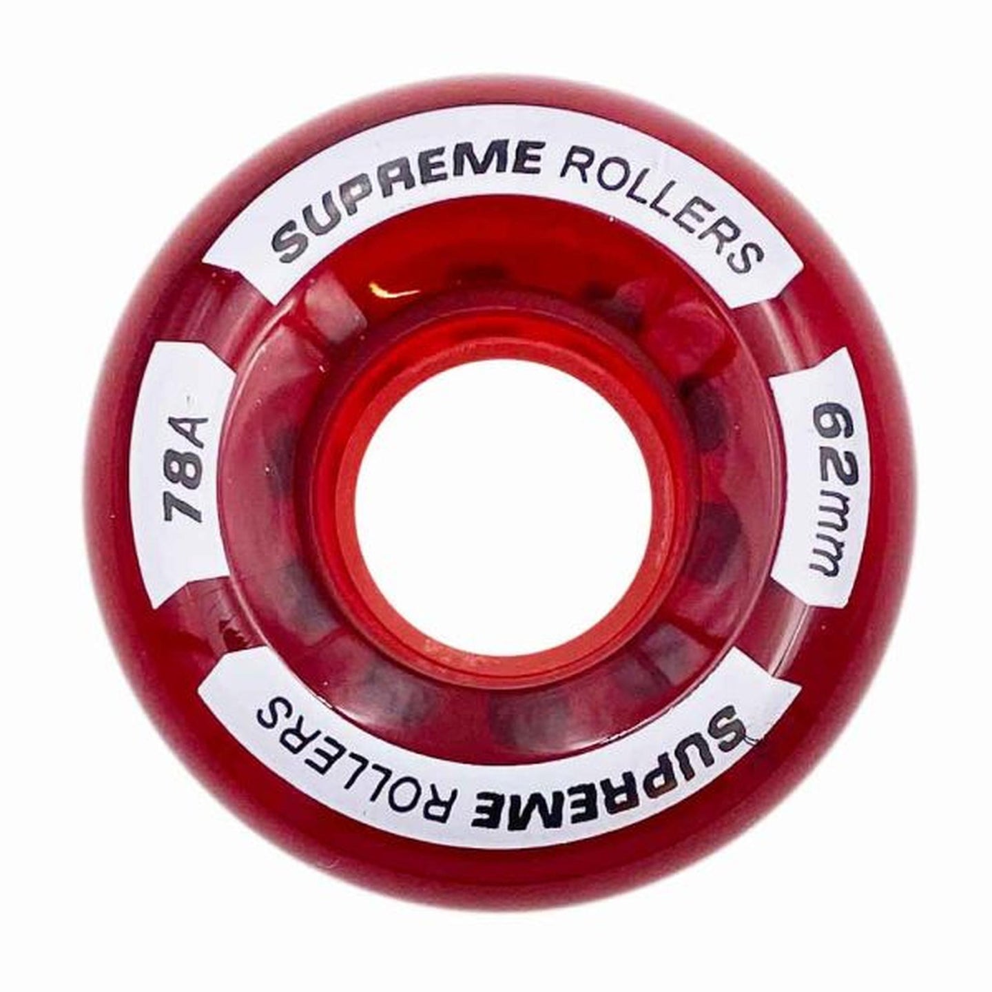 Supreme Rollers Quad Rollen 62mm/78A - Red-ScootWorld.de
