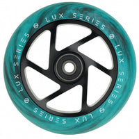 Striker Lux Spoked 110mm Stunt Scooter Rolle - Schwarz/Türkis-ScootWorld.de