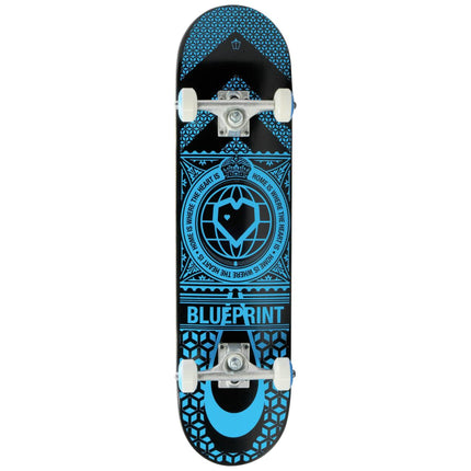 Blueprint Home Heart Komplett-Skateboard - Black/Blue-ScootWorld.de