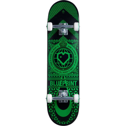 Blueprint Home Heart Komplett-Skateboard - Black/Green-ScootWorld.de