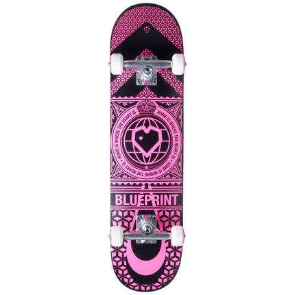 Blueprint Home Heart Komplett-Skateboard - Black/Pink-ScootWorld.de