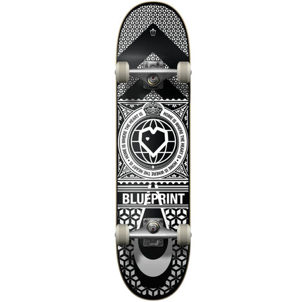 Blueprint Home Heart Komplett-Skateboard - Black/White-ScootWorld.de