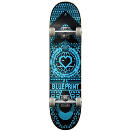 Blueprint Home Heart Komplett-Skateboard - Blue/Black-ScootWorld.de