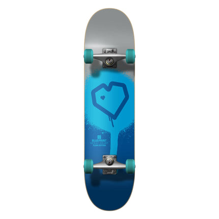 Blueprint Spray Heart V2 Komplet Skateboard - Silver-ScootWorld.de