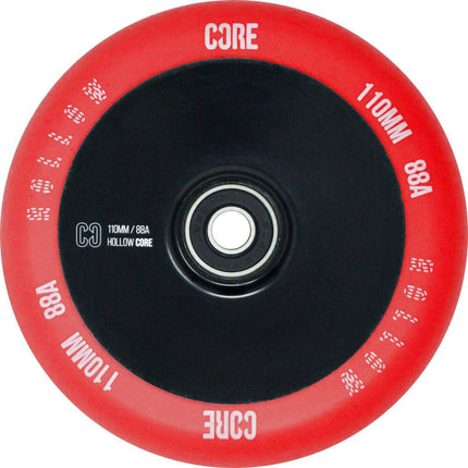 CORE Hollowcore V2 Stunt Scooter Rolle - Red/Black-ScootWorld.de