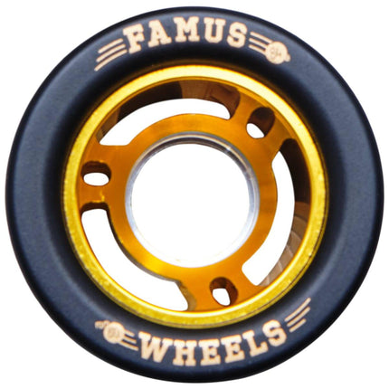 Famus Hjul 60mm Side-by-Side - Guld/Sort-ScootWorld.de