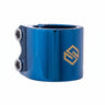 Striker Lux Double Stunt Scooter Clamp - Blau Chrome