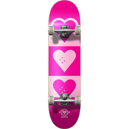 Heart Supply Quadron Logo Skateboard - Pink-ScootWorld.de