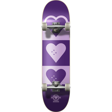 Heart Supply Quadron Logo Skateboard - Purple-ScootWorld.de