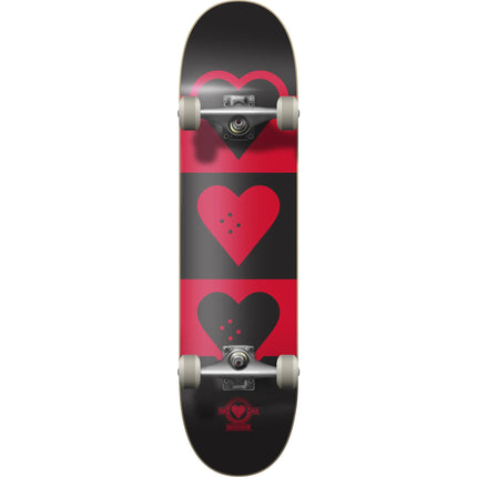 Heart Supply Quadron Logo Skateboard - Red-ScootWorld.de