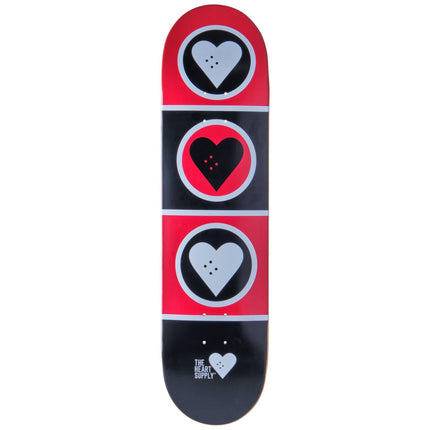 Heart Supply Squadron Skateboard Deck - Black/Red/White-ScootWorld.de