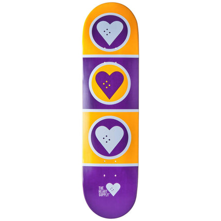 Heart Supply Squadron Skateboard Deck - Purple-ScootWorld.de