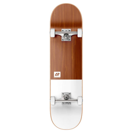 Hydroponic Clean Skateboard - White-brown-ScootWorld.de