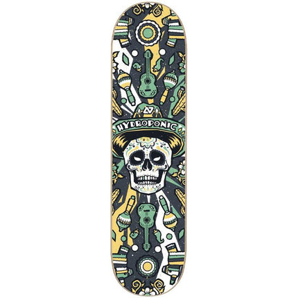 Hydroponic Mexican Skull 2.0 Skateboard Deck - Black-ScootWorld.de