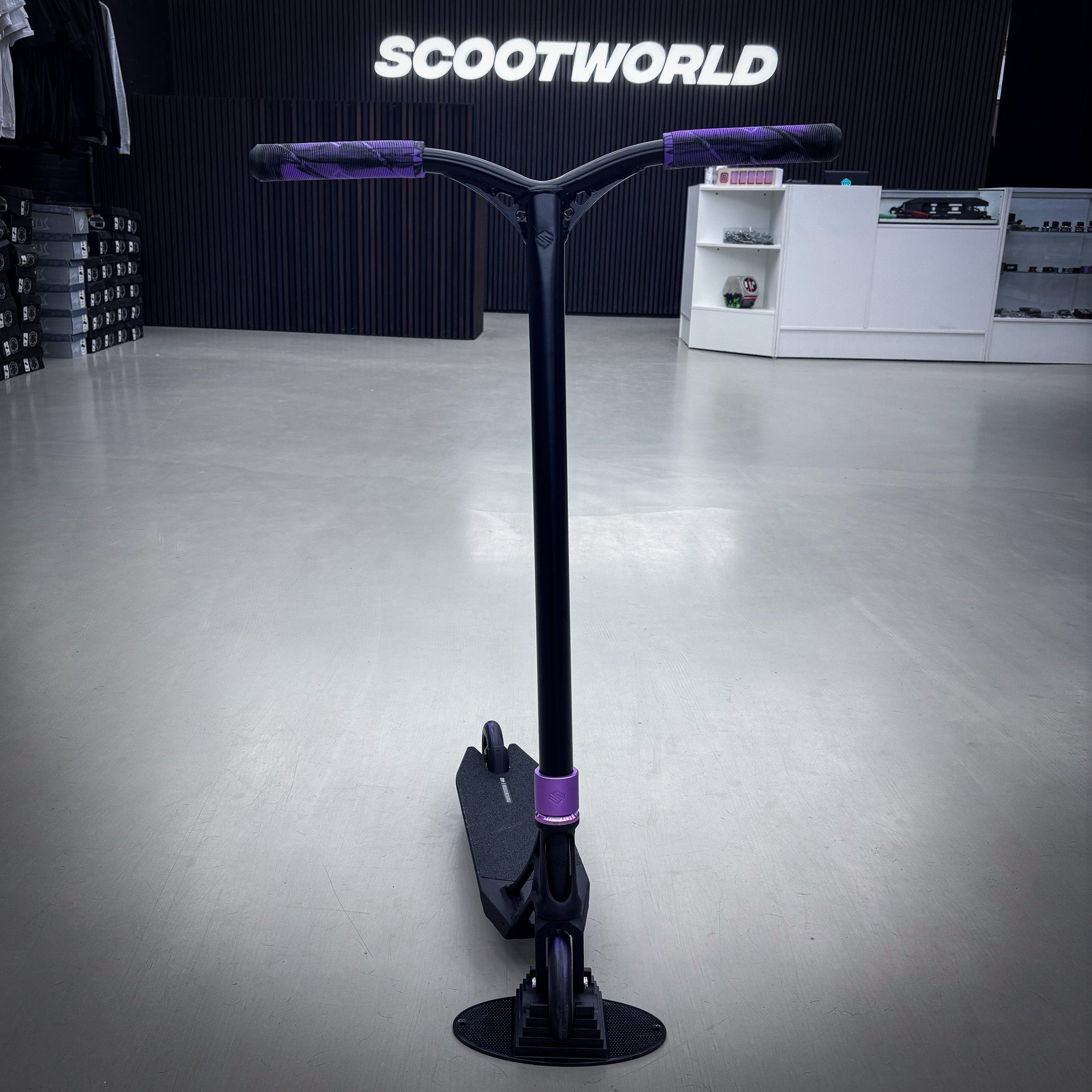 Striker Pande Black/Purple 460mm Custom Build - Black/Purple-ScootWorld.de