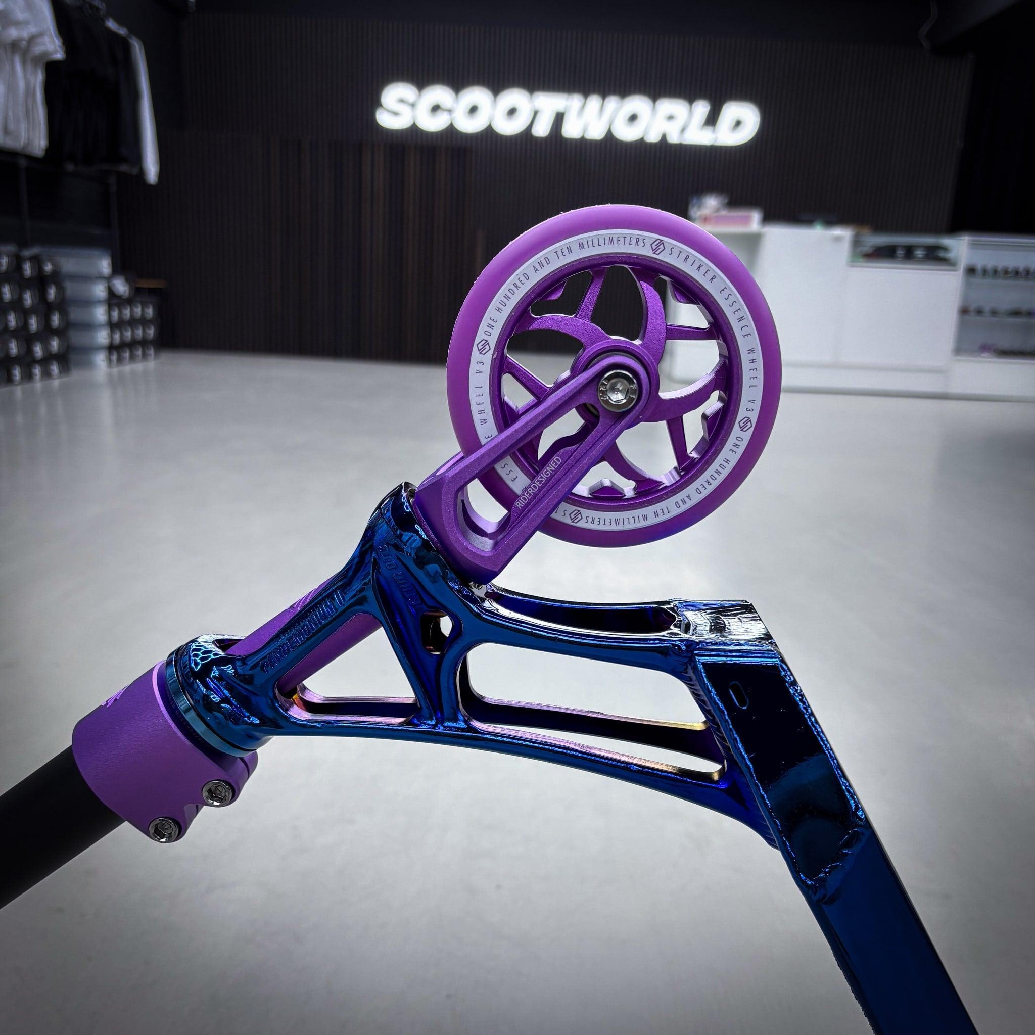 Striker Ethic Blue/Purple 500 Custom Build - Schwarz/Blau/Lila-ScootWorld.de
