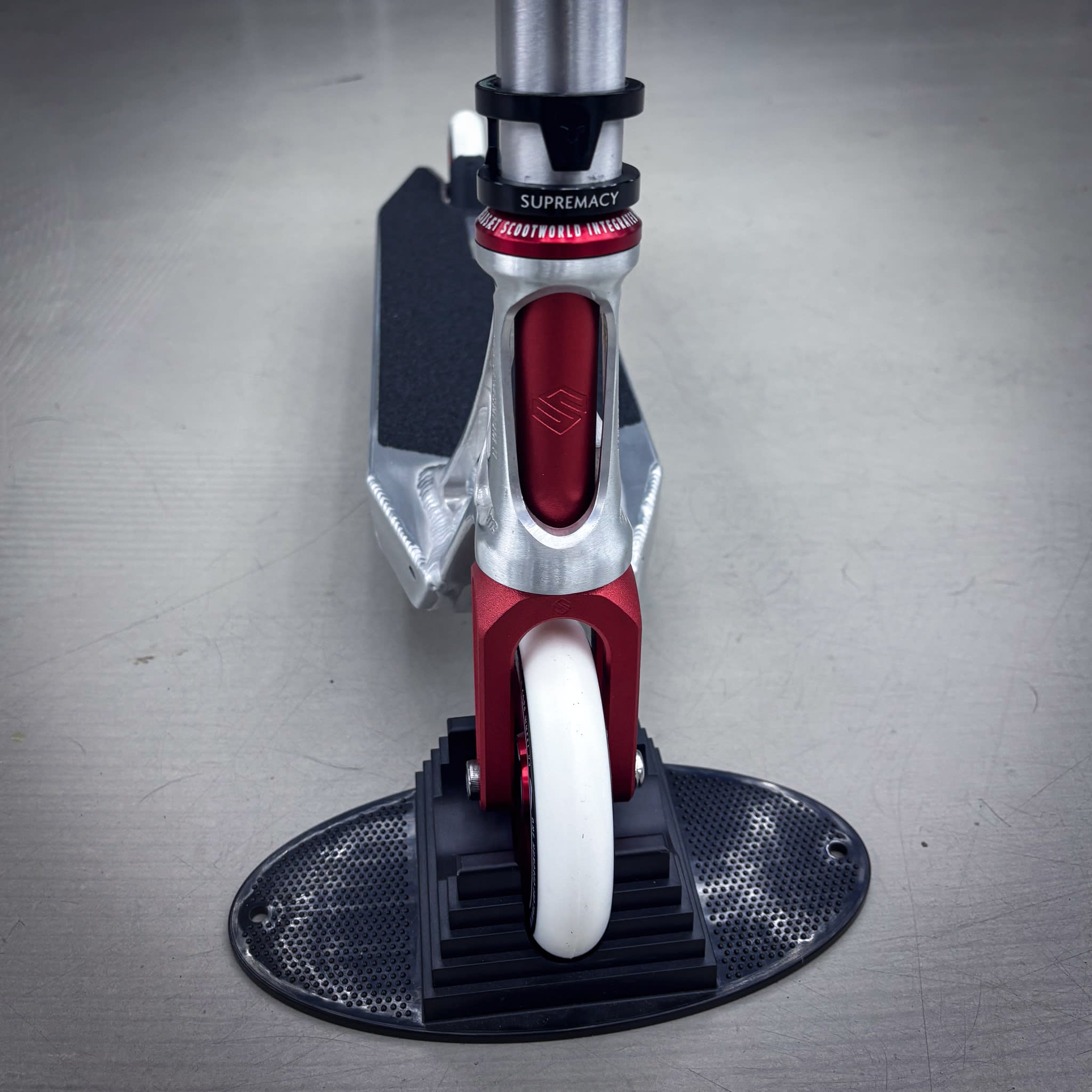 Ethic Silver/Red Custom Stunt Scooter - Silver/Red-ScootWorld.de