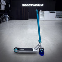 Striker Ethic Pande Raw/Teal Custom Stunt Scooter - Raw/Türkis-ScootWorld.de