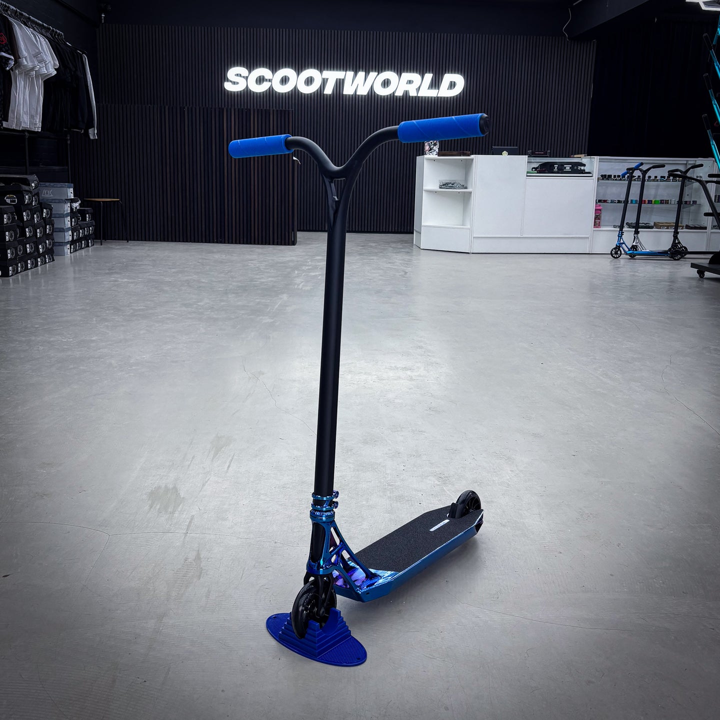 Ethic Blue Chrome Wolp Custom Stunt Scooter - Blau Chrome-ScootWorld.de