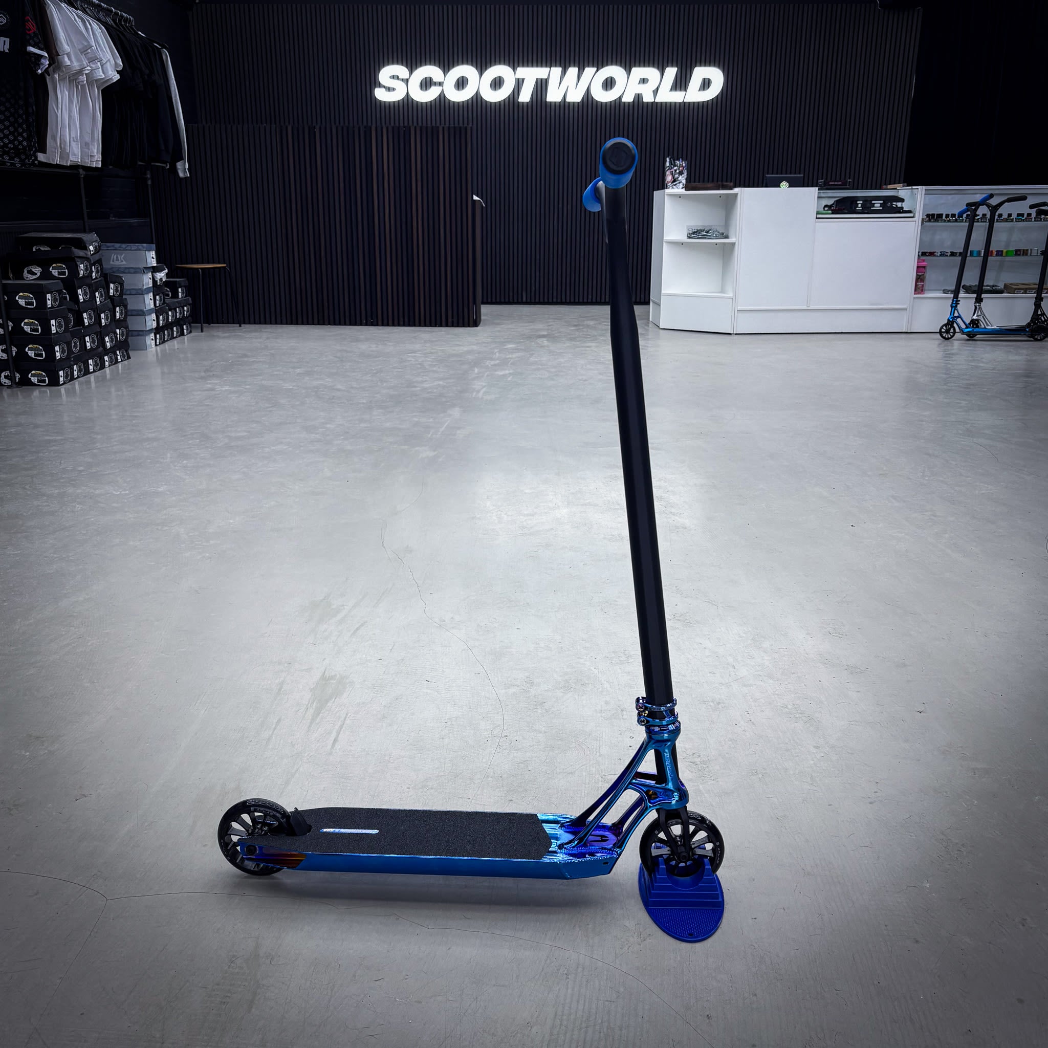 Ethic Blue Chrome Wolp Custom Stunt Scooter - Blau Chrome-ScootWorld.de