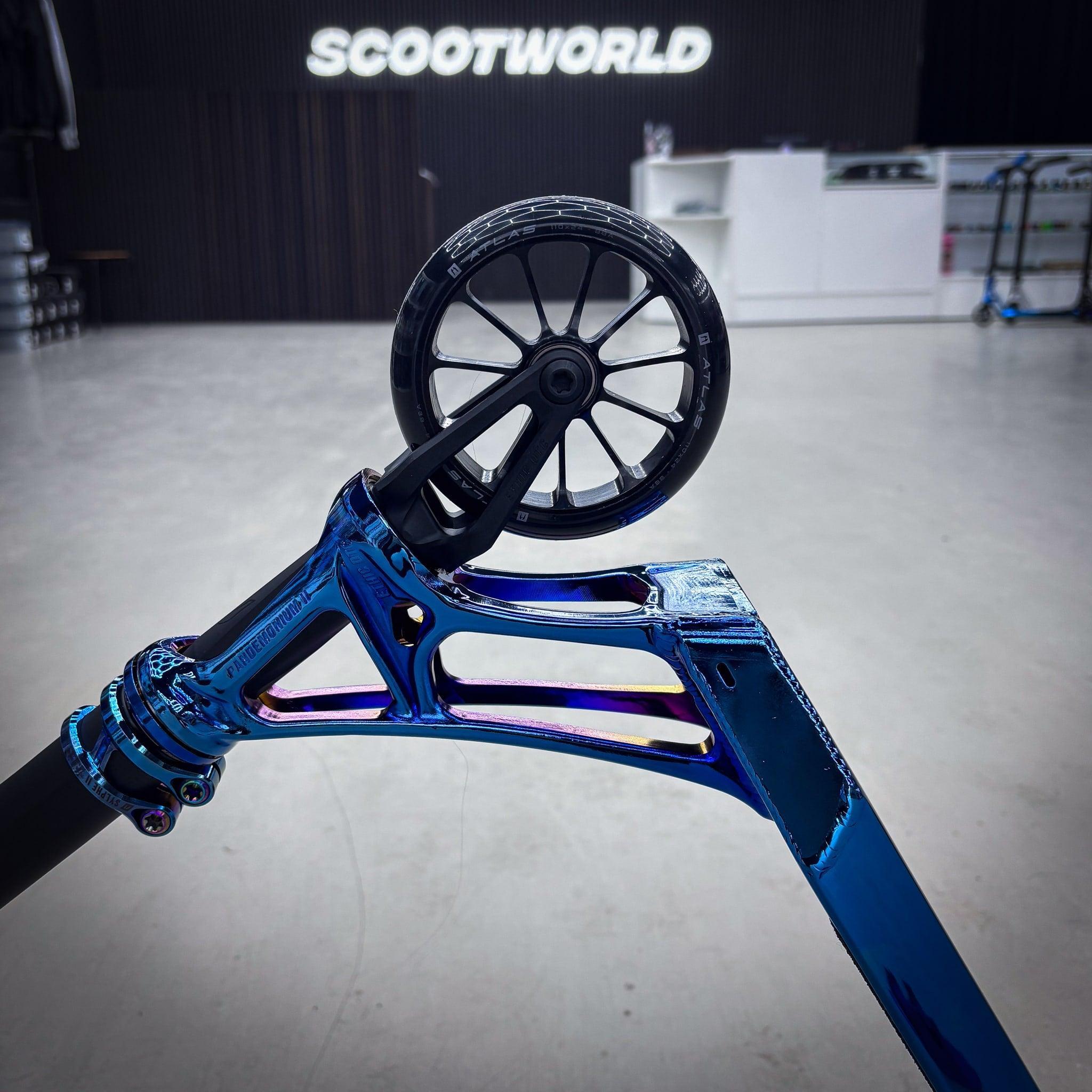 Ethic Blue Chrome Wolp Custom Stunt Scooter - Blau Chrome-ScootWorld.de