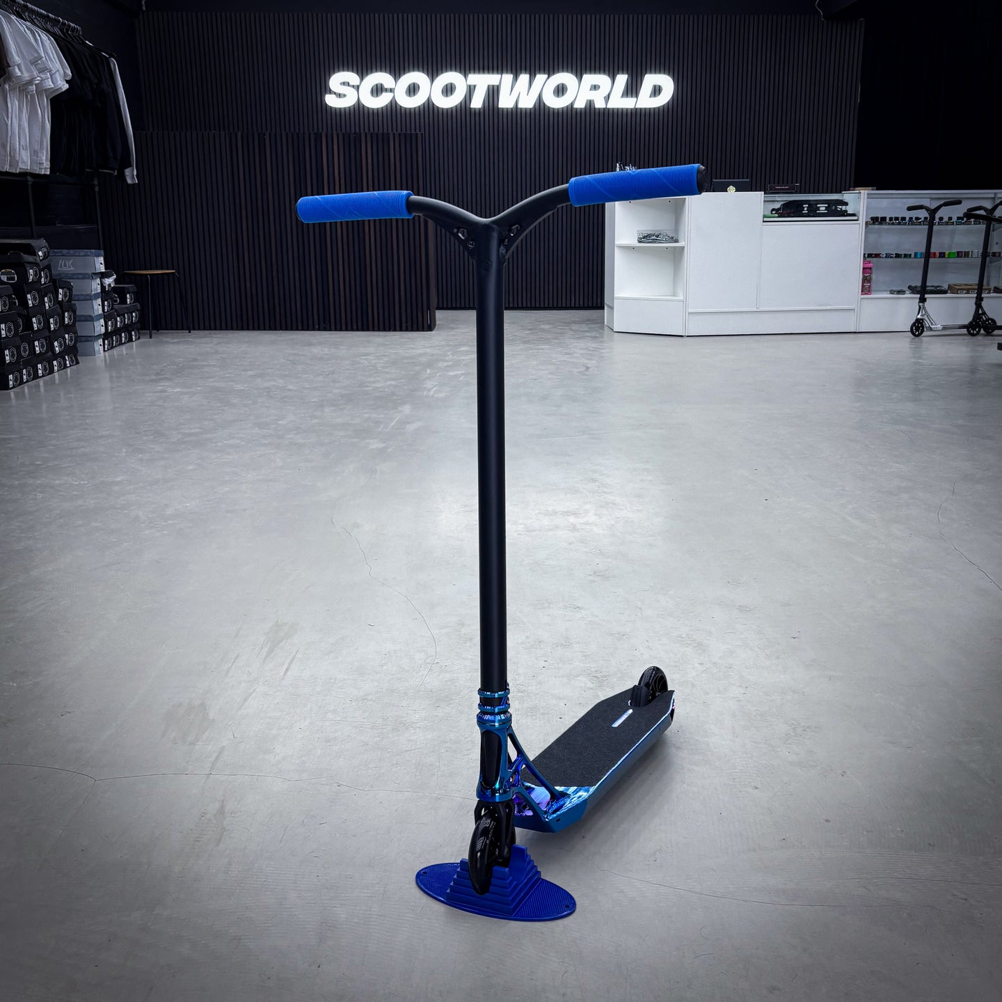 Ethic Blue Chrome Lux Custom Stunt Scooter - Blau Chrome-ScootWorld.de