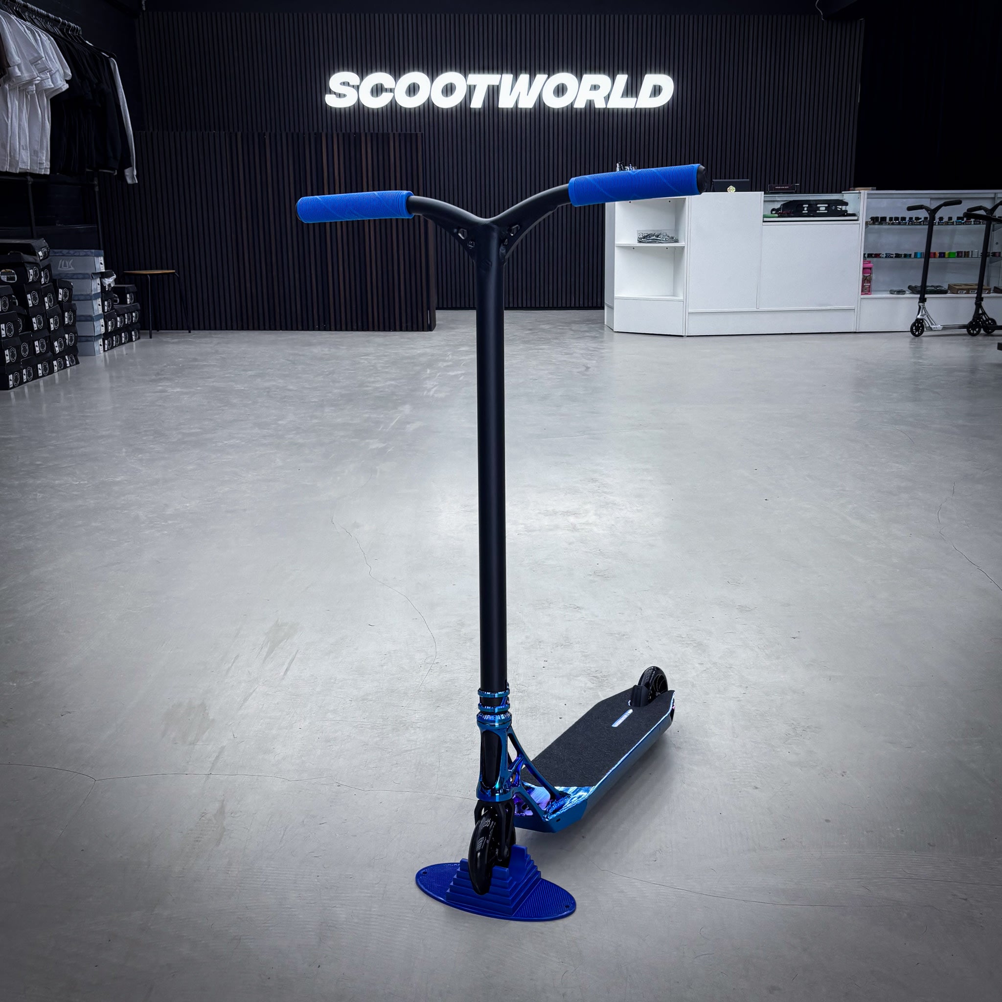 Ethic Blue Chrome Lux Custom Stunt Scooter - Blau Chrome-ScootWorld.de